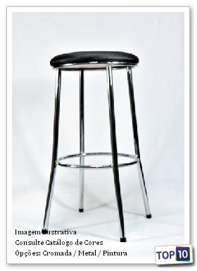 Banqueta Cromada Curitiba