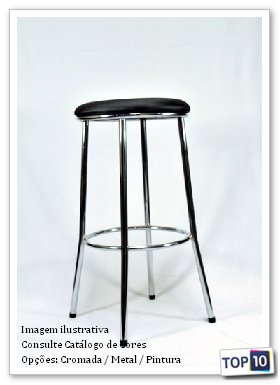 Banqueta Cromada Loja Curitiba