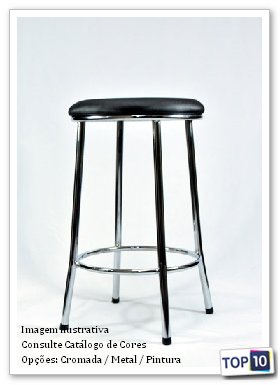 Banqueta Cromada Fábrica Curitiba