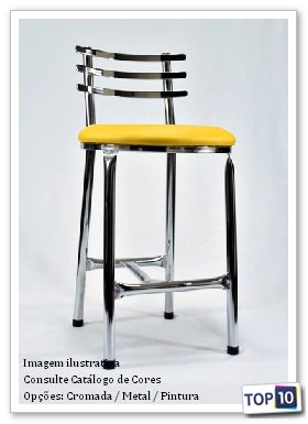 Banqueta Cromada