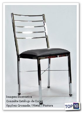 Cadeira Bar Cromada Curitiba