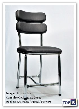 Cadeira Sala Cromada Curitiba