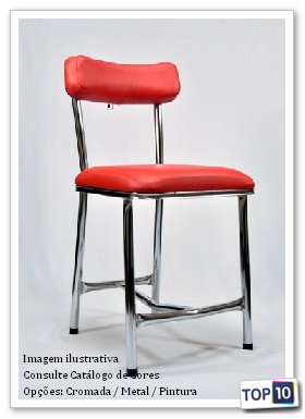 Cadeira Sala Cromada Loja Curitiba